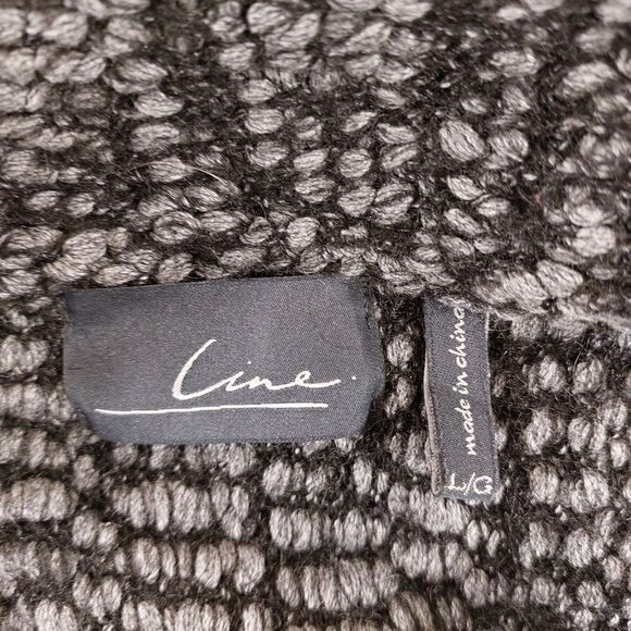 Line Wool Cotton Blend Flowy Knit Cardigan - Picture 6 of 6